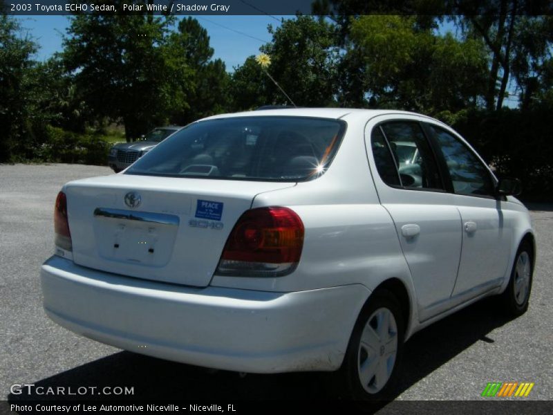 Polar White / Shadow Gray 2003 Toyota ECHO Sedan