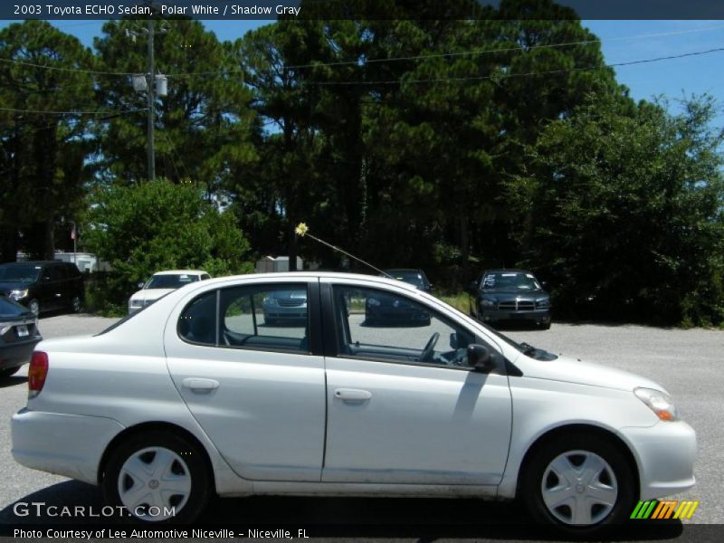 Polar White / Shadow Gray 2003 Toyota ECHO Sedan