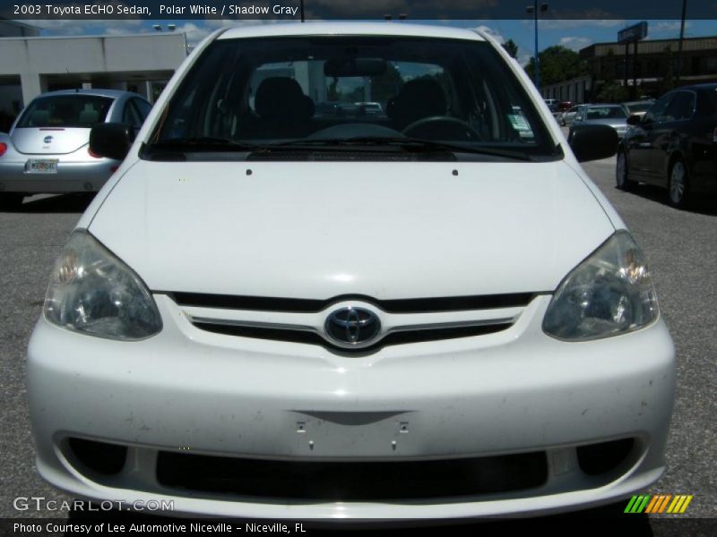Polar White / Shadow Gray 2003 Toyota ECHO Sedan