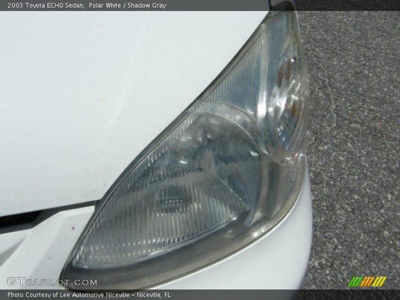 Polar White / Shadow Gray 2003 Toyota ECHO Sedan