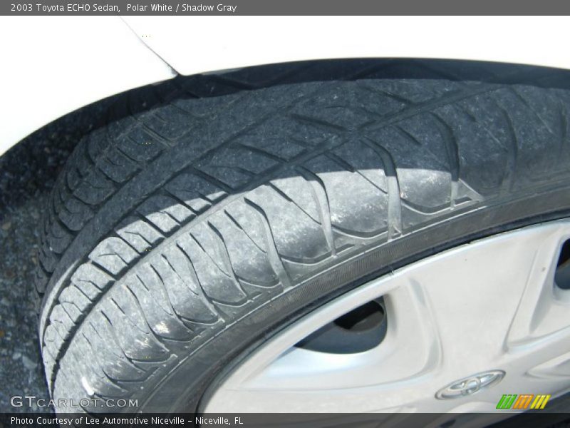 Polar White / Shadow Gray 2003 Toyota ECHO Sedan