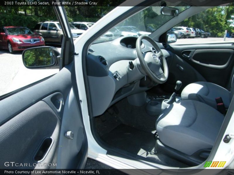 Polar White / Shadow Gray 2003 Toyota ECHO Sedan