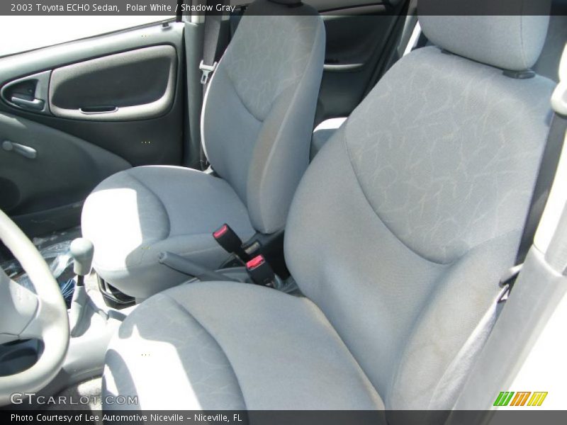 Polar White / Shadow Gray 2003 Toyota ECHO Sedan