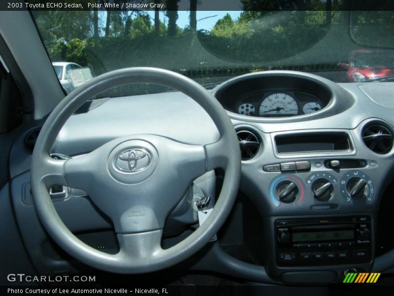 Polar White / Shadow Gray 2003 Toyota ECHO Sedan