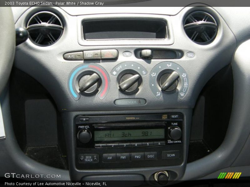 Polar White / Shadow Gray 2003 Toyota ECHO Sedan