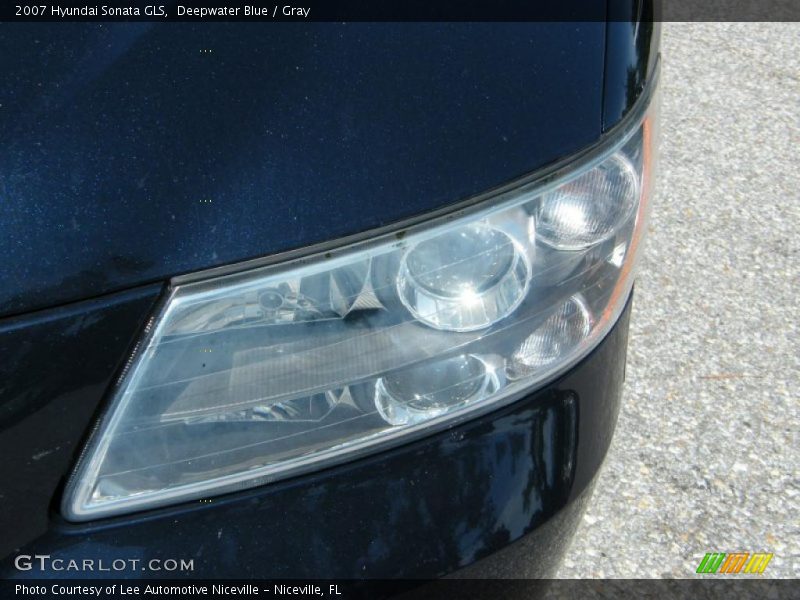 Deepwater Blue / Gray 2007 Hyundai Sonata GLS