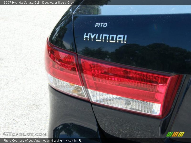 Deepwater Blue / Gray 2007 Hyundai Sonata GLS