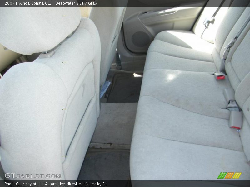 Deepwater Blue / Gray 2007 Hyundai Sonata GLS
