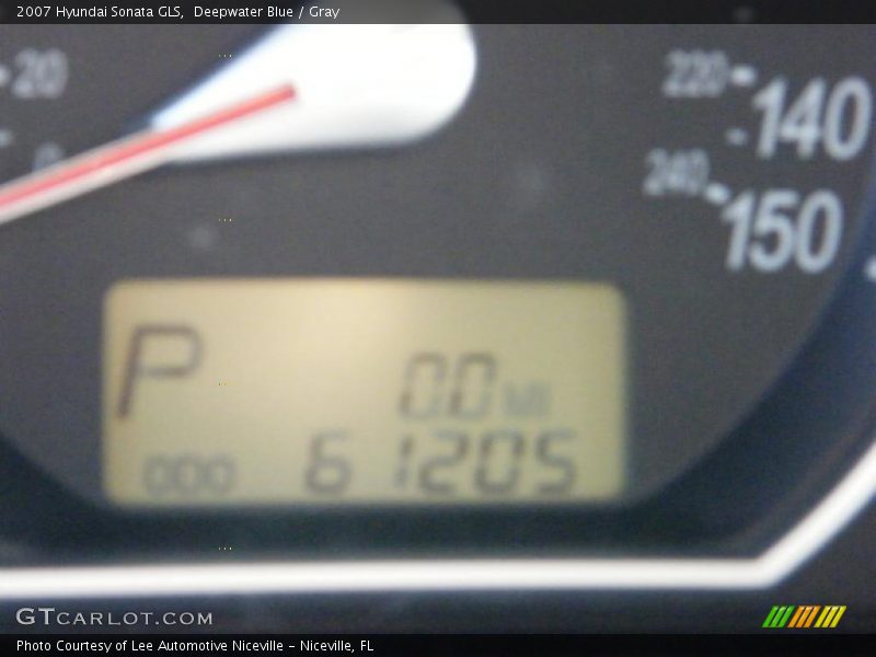 Deepwater Blue / Gray 2007 Hyundai Sonata GLS