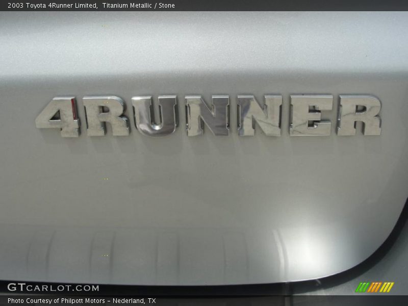 Titanium Metallic / Stone 2003 Toyota 4Runner Limited