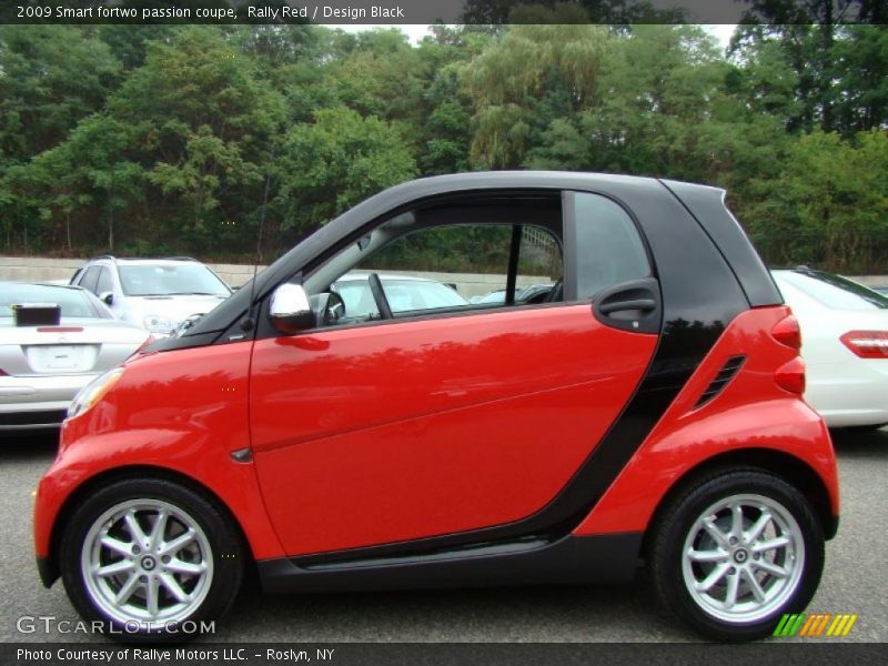 Rally Red / Design Black 2009 Smart fortwo passion coupe