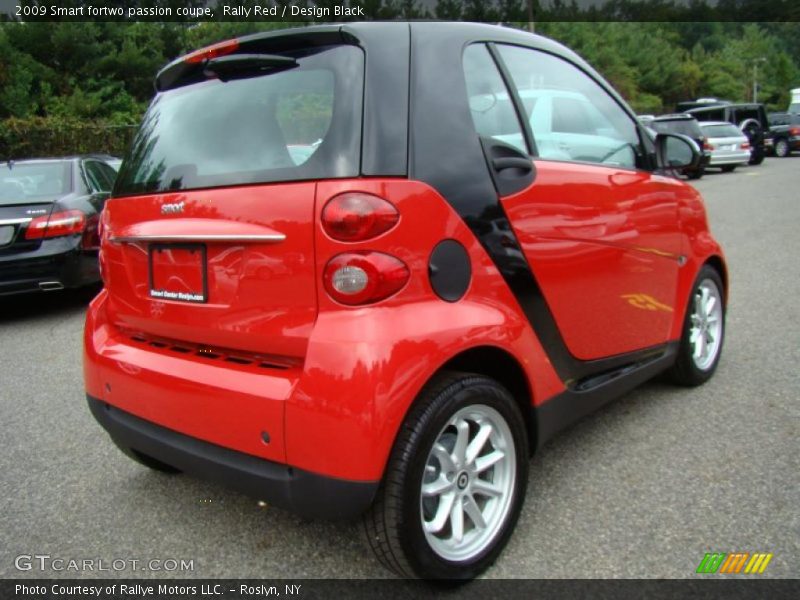 Rally Red / Design Black 2009 Smart fortwo passion coupe