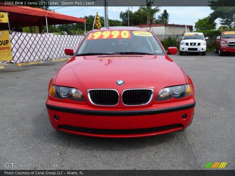 Electric Red / Sand 2003 BMW 3 Series 325i Sedan