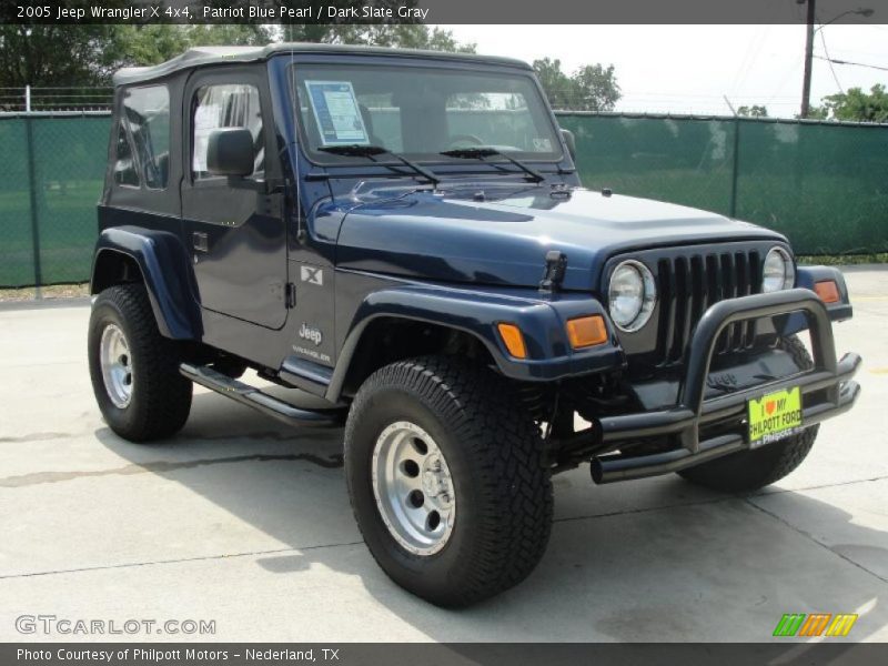 Patriot Blue Pearl / Dark Slate Gray 2005 Jeep Wrangler X 4x4