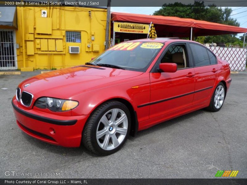 Electric Red / Sand 2003 BMW 3 Series 325i Sedan