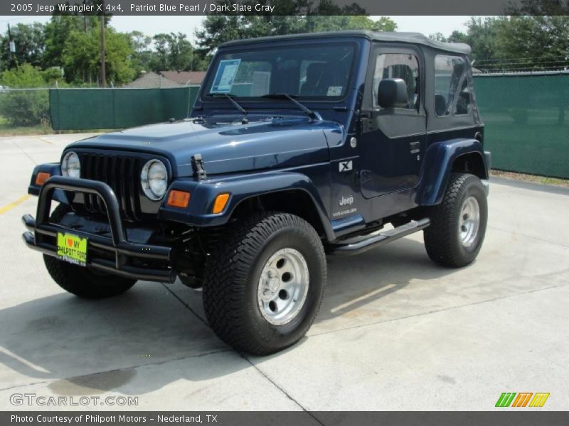 Patriot Blue Pearl / Dark Slate Gray 2005 Jeep Wrangler X 4x4