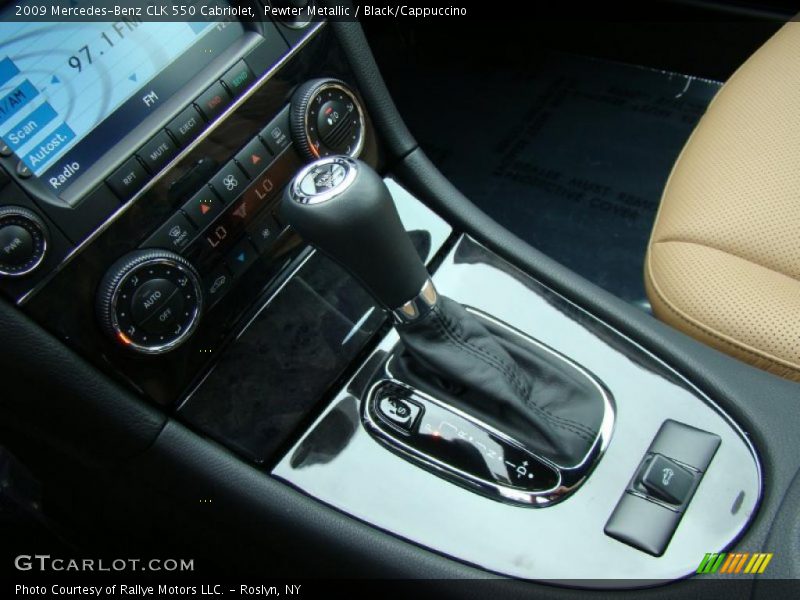 Pewter Metallic / Black/Cappuccino 2009 Mercedes-Benz CLK 550 Cabriolet