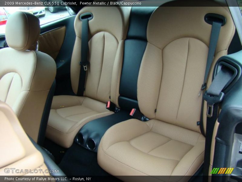 Pewter Metallic / Black/Cappuccino 2009 Mercedes-Benz CLK 550 Cabriolet