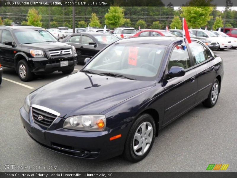 Moonlit Dark Blue / Gray 2006 Hyundai Elantra GLS Sedan