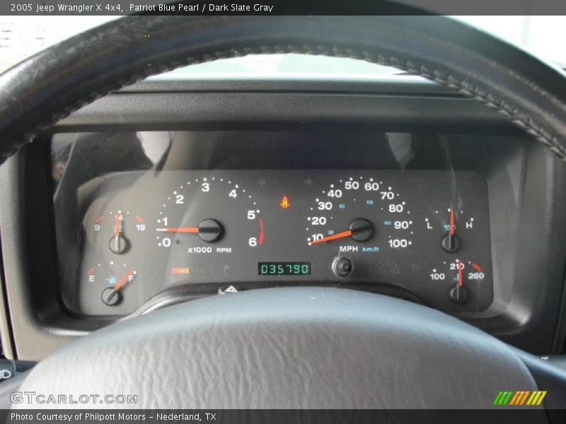 Patriot Blue Pearl / Dark Slate Gray 2005 Jeep Wrangler X 4x4