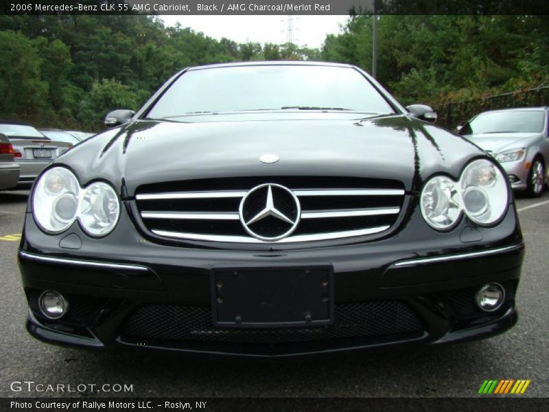 Black / AMG Charcoal/Merlot Red 2006 Mercedes-Benz CLK 55 AMG Cabriolet