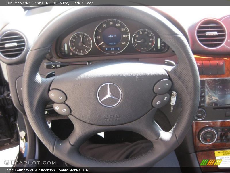 Black / Black 2009 Mercedes-Benz CLK 550 Coupe