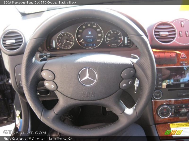 Black / Black 2009 Mercedes-Benz CLK 550 Coupe