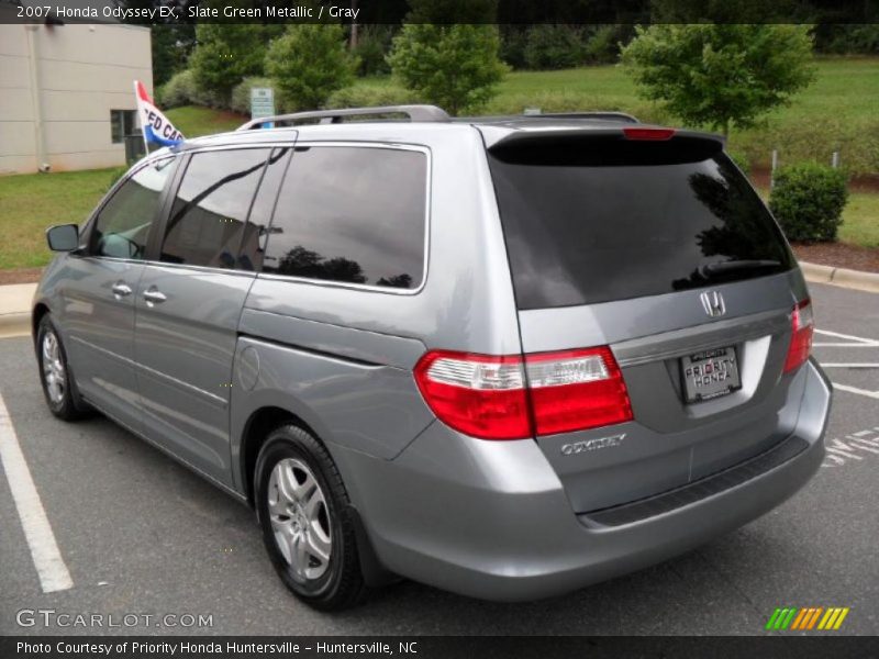 Slate Green Metallic / Gray 2007 Honda Odyssey EX