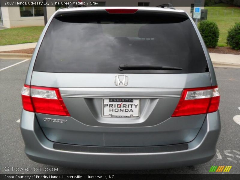 Slate Green Metallic / Gray 2007 Honda Odyssey EX