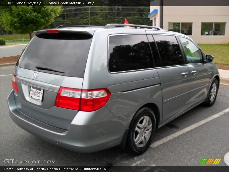 Slate Green Metallic / Gray 2007 Honda Odyssey EX