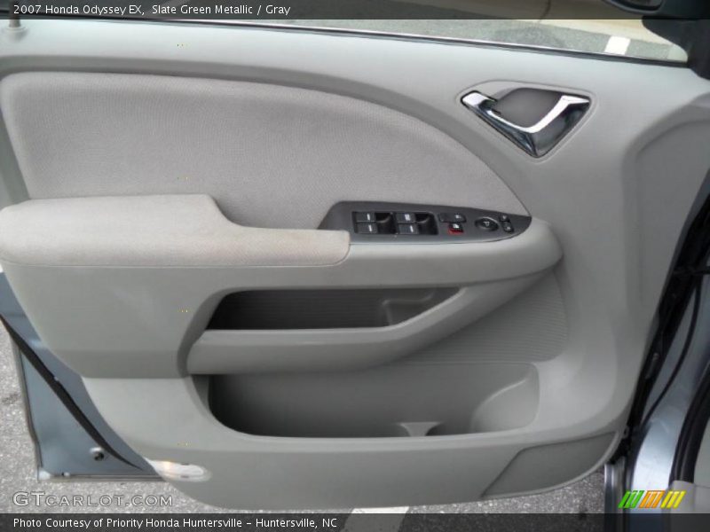 Slate Green Metallic / Gray 2007 Honda Odyssey EX