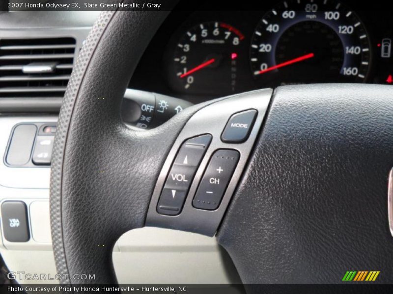 Slate Green Metallic / Gray 2007 Honda Odyssey EX