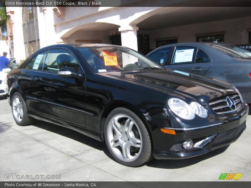 Black / Black 2009 Mercedes-Benz CLK 550 Coupe