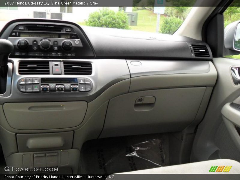 Slate Green Metallic / Gray 2007 Honda Odyssey EX