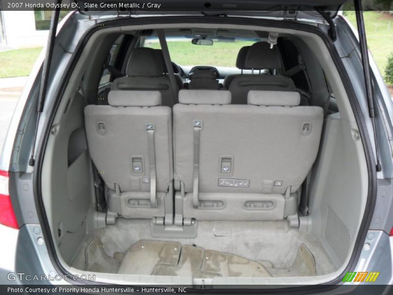 Slate Green Metallic / Gray 2007 Honda Odyssey EX