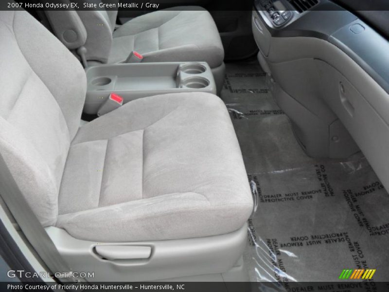 Slate Green Metallic / Gray 2007 Honda Odyssey EX