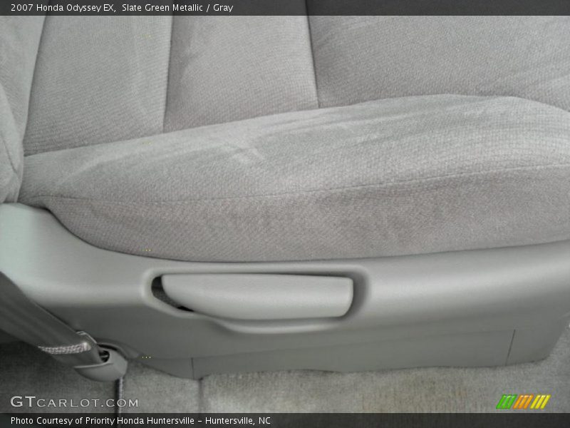 Slate Green Metallic / Gray 2007 Honda Odyssey EX