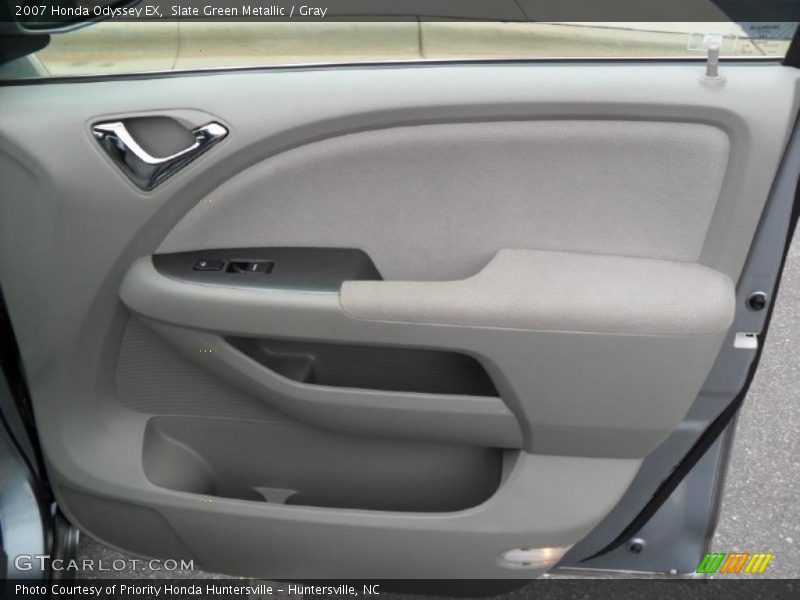 Slate Green Metallic / Gray 2007 Honda Odyssey EX