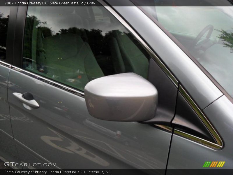 Slate Green Metallic / Gray 2007 Honda Odyssey EX