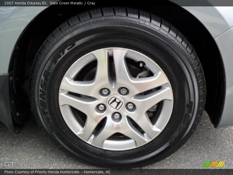 Slate Green Metallic / Gray 2007 Honda Odyssey EX