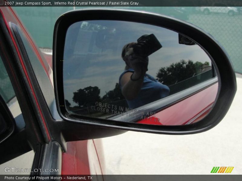 Inferno Red Crystal Pearlcoat / Pastel Slate Gray 2007 Jeep Compass Sport