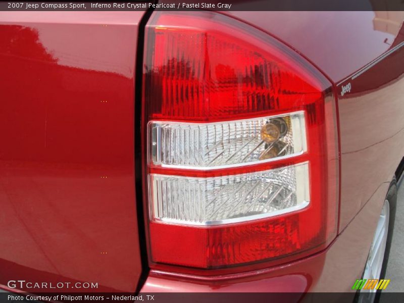 Inferno Red Crystal Pearlcoat / Pastel Slate Gray 2007 Jeep Compass Sport