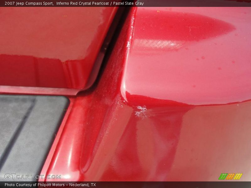 Inferno Red Crystal Pearlcoat / Pastel Slate Gray 2007 Jeep Compass Sport