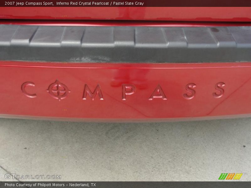 Inferno Red Crystal Pearlcoat / Pastel Slate Gray 2007 Jeep Compass Sport