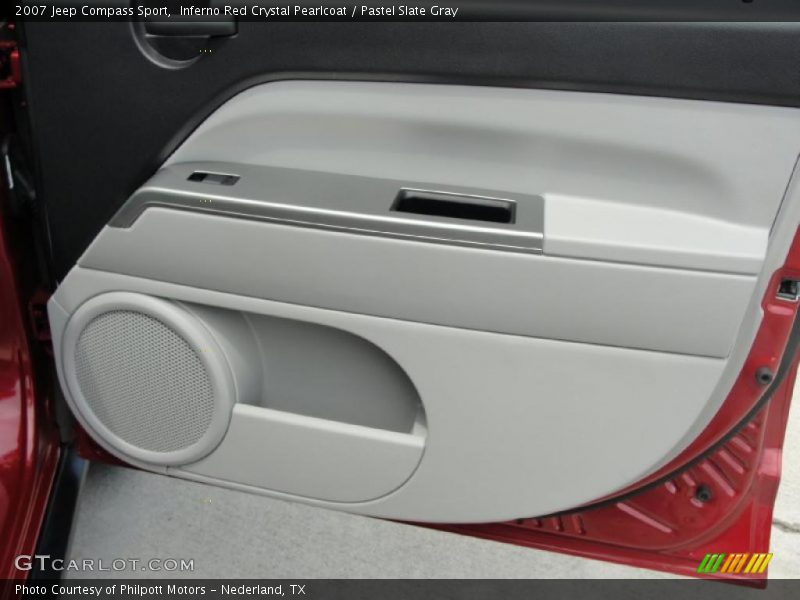 Inferno Red Crystal Pearlcoat / Pastel Slate Gray 2007 Jeep Compass Sport