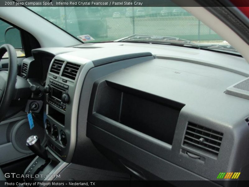 Inferno Red Crystal Pearlcoat / Pastel Slate Gray 2007 Jeep Compass Sport