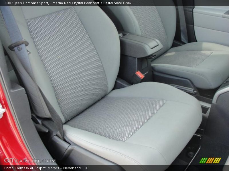 Inferno Red Crystal Pearlcoat / Pastel Slate Gray 2007 Jeep Compass Sport