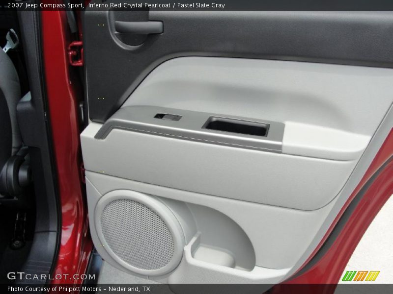 Inferno Red Crystal Pearlcoat / Pastel Slate Gray 2007 Jeep Compass Sport