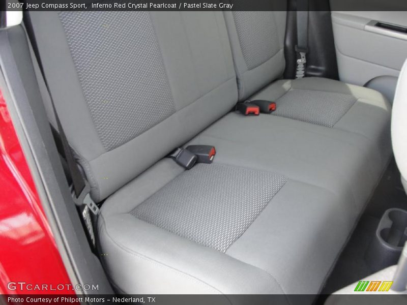 Inferno Red Crystal Pearlcoat / Pastel Slate Gray 2007 Jeep Compass Sport