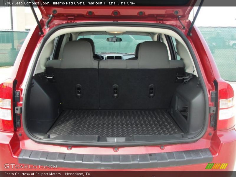 Inferno Red Crystal Pearlcoat / Pastel Slate Gray 2007 Jeep Compass Sport